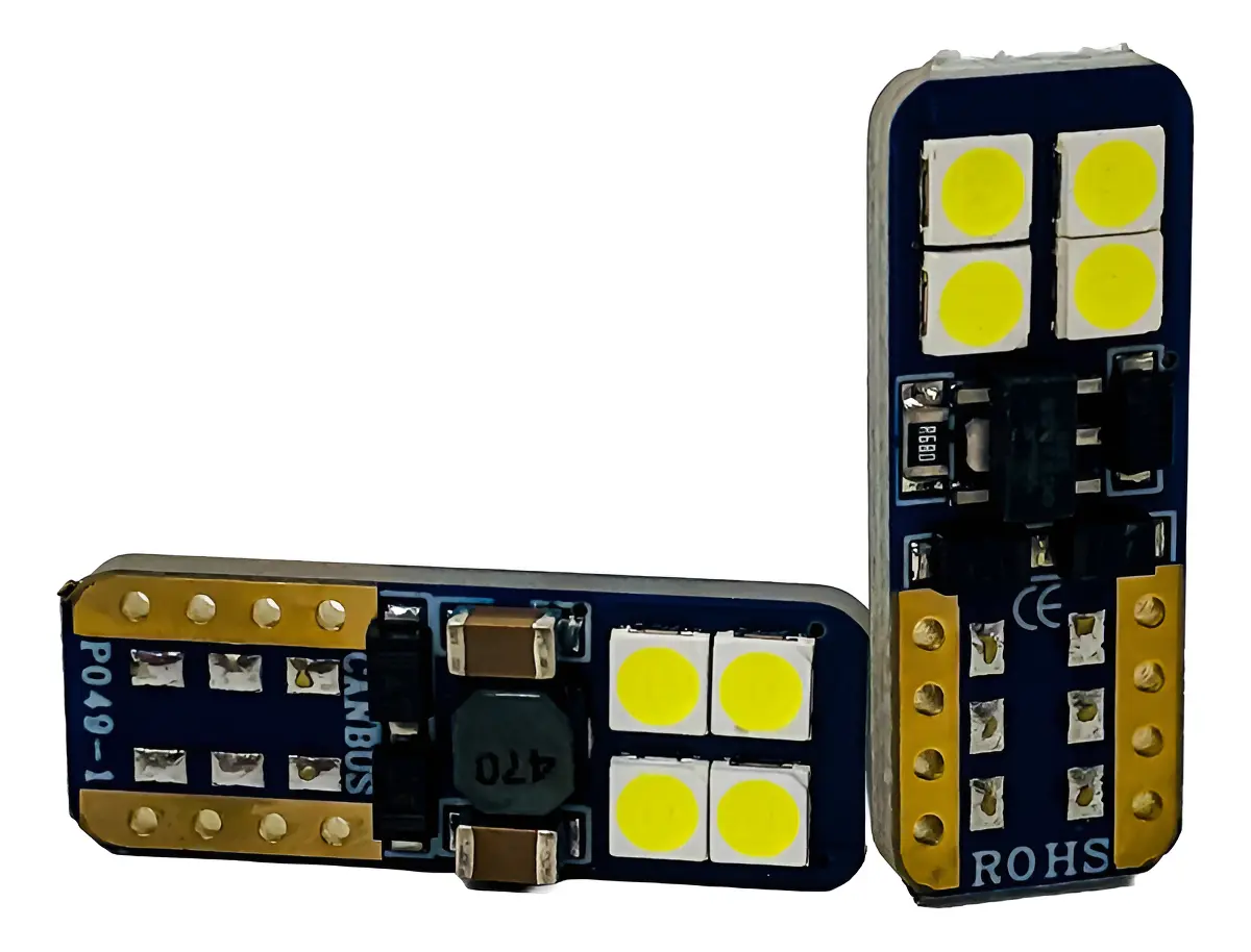 Lampara Led T10 Posición Piojito Blanco W5w Canbus 12/24v X2